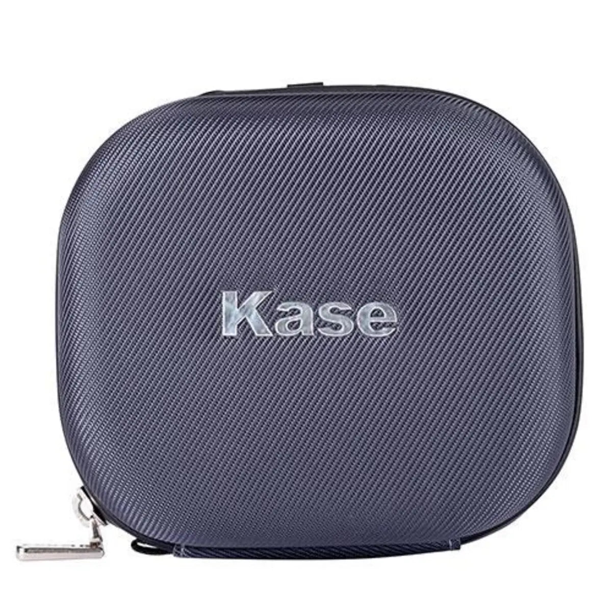 Blue textured case with 'Kase' branding on a white background