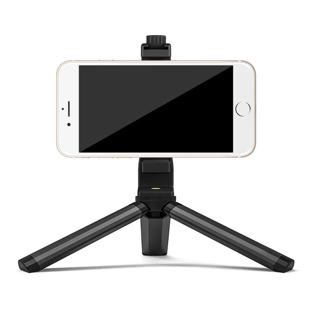 Kenro Smart Lite 2-in-1 Mini Tripod & Grip front angle with mobile phone attached