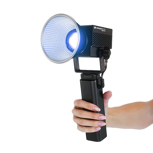 Kenro Smart Lite RGB Compact LED COB Light front with blue light