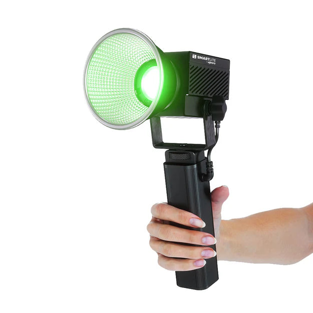 Kenro Smart Lite RGB Compact LED COB Light front with green light