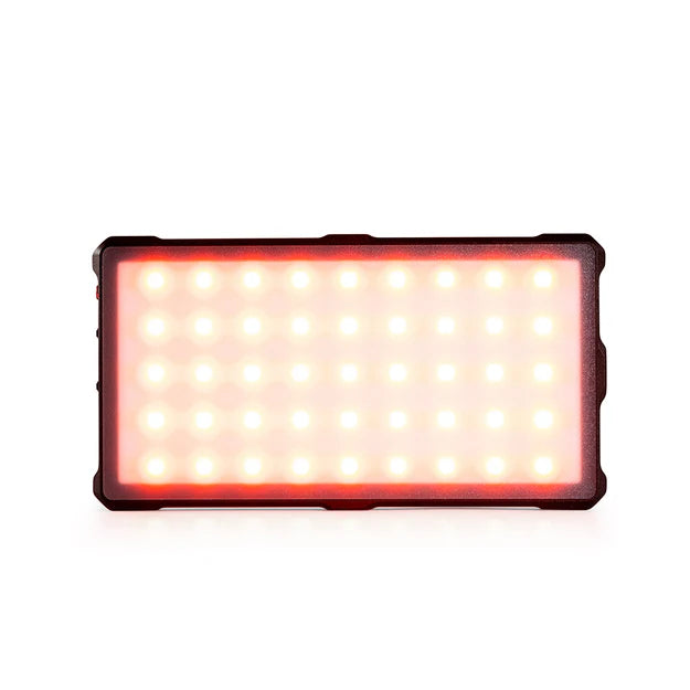 Kenro Smart Lite RGB Compact LED Video Light front with red light