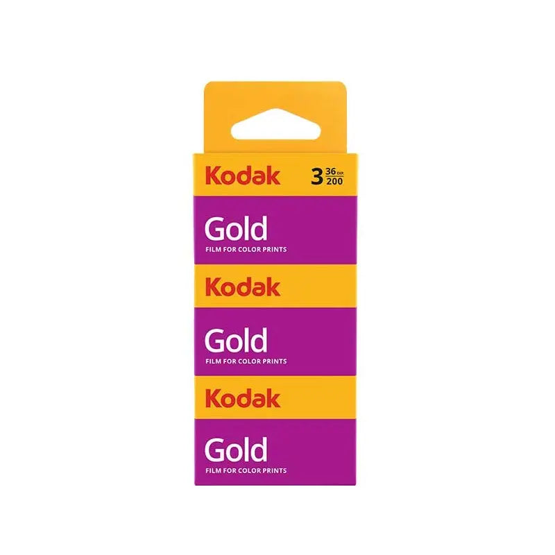 Kodak Gold 200 135/36 35mm Film - 3 Pack front angle
