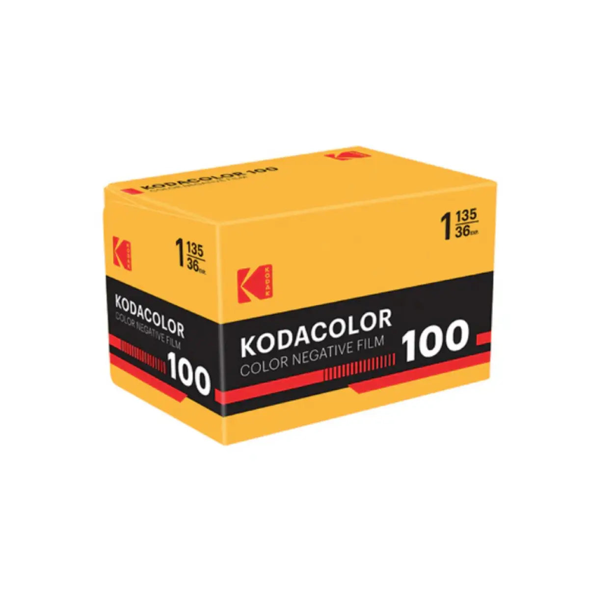 Kodak Kodacolor 100 film box on a white background