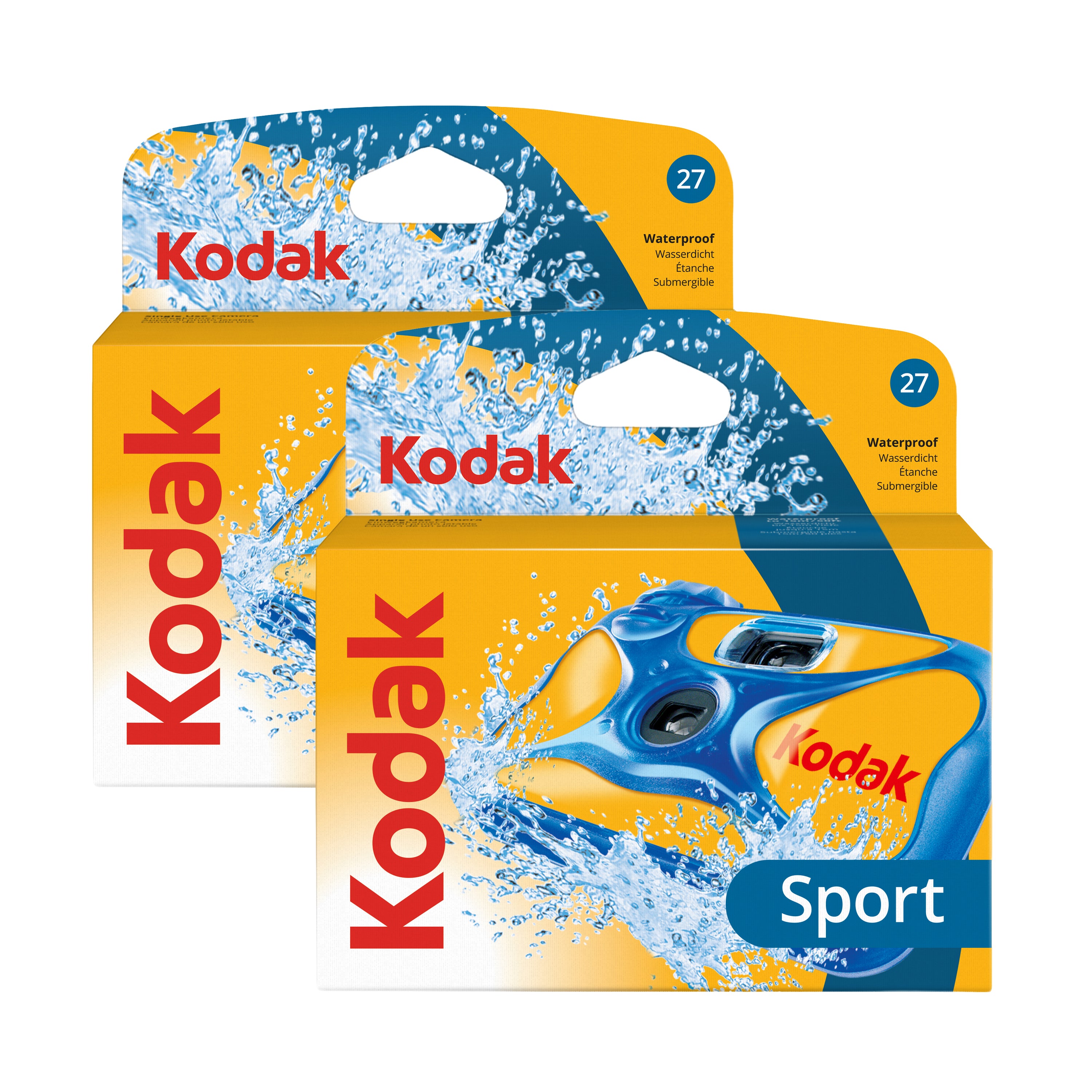 Kodak Ultra Sport Underwater 15M Single Use Camera 27 Exposures - 2 pack
