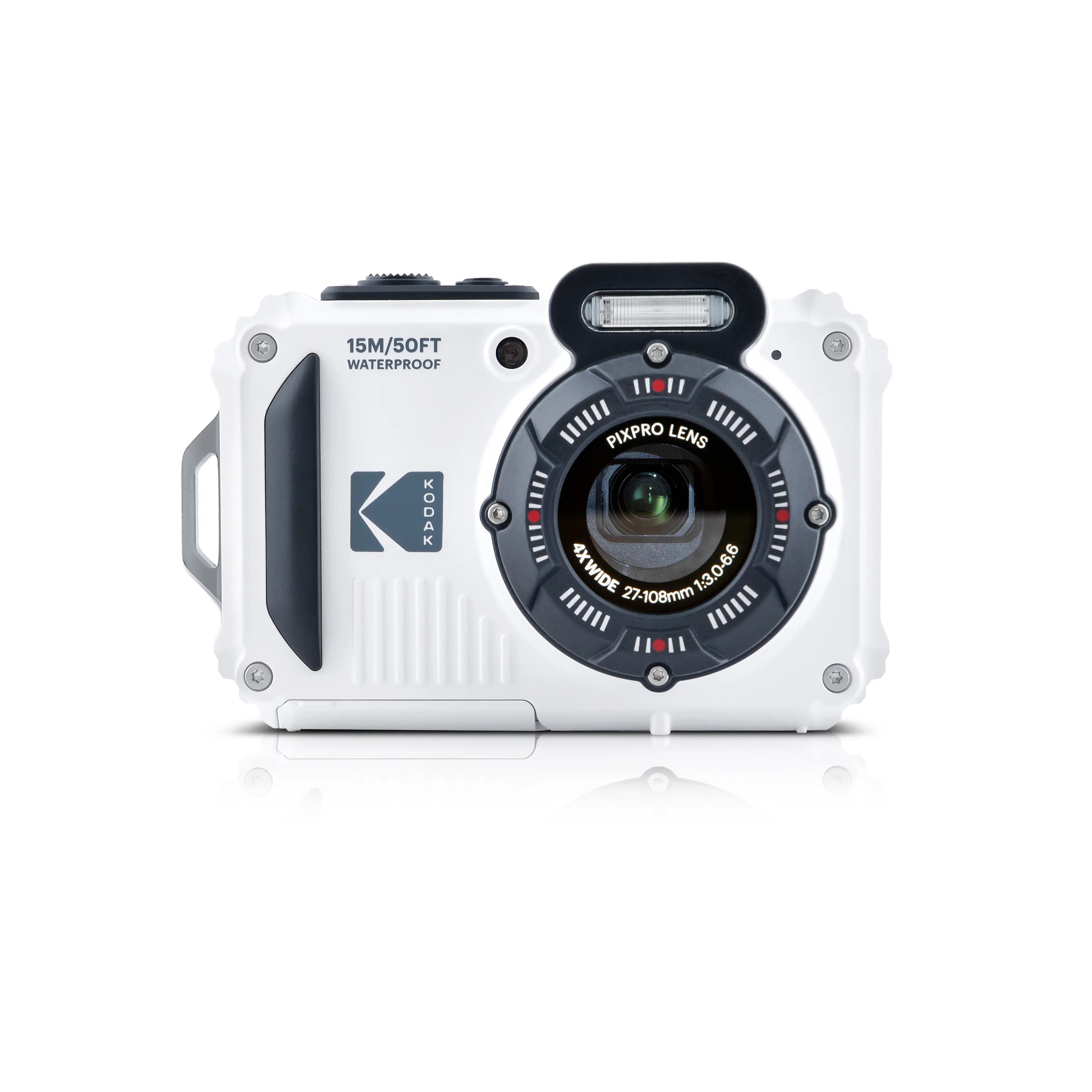Kodak PIXPRO WPZ2 16MP 4x Zoom Tough Compact Camera - White