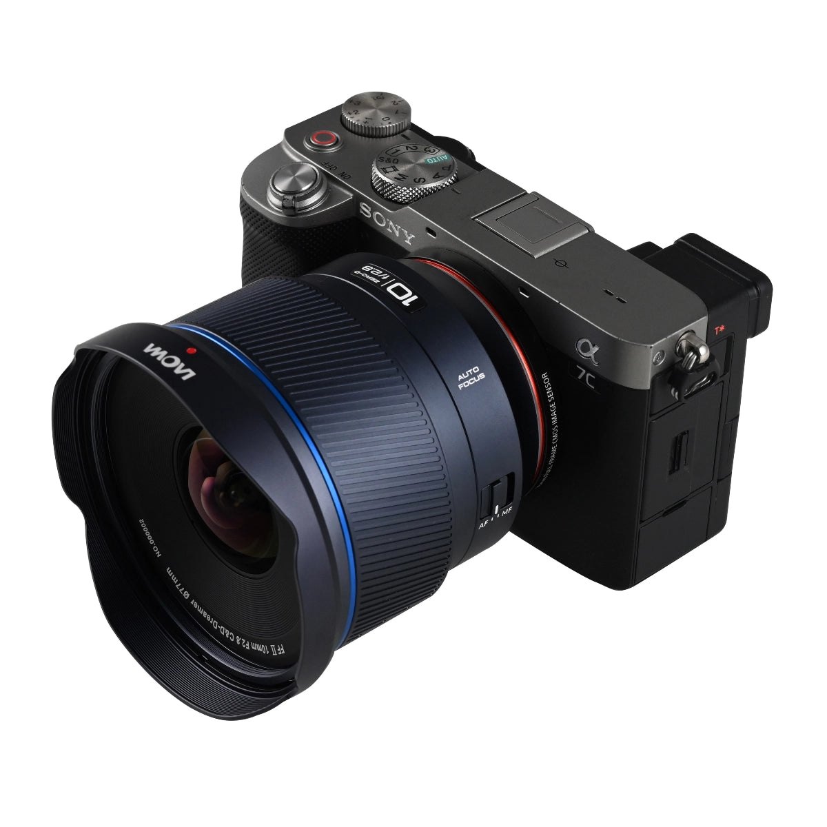 Laowa 10mm f2.8 Zero-D FF Auto Focus Lens Sony FE Mount on camera
