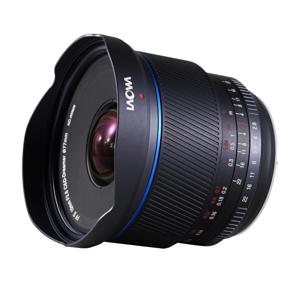 Laowa 10mm f2.8 Zero-D FF lens L Mount side angle