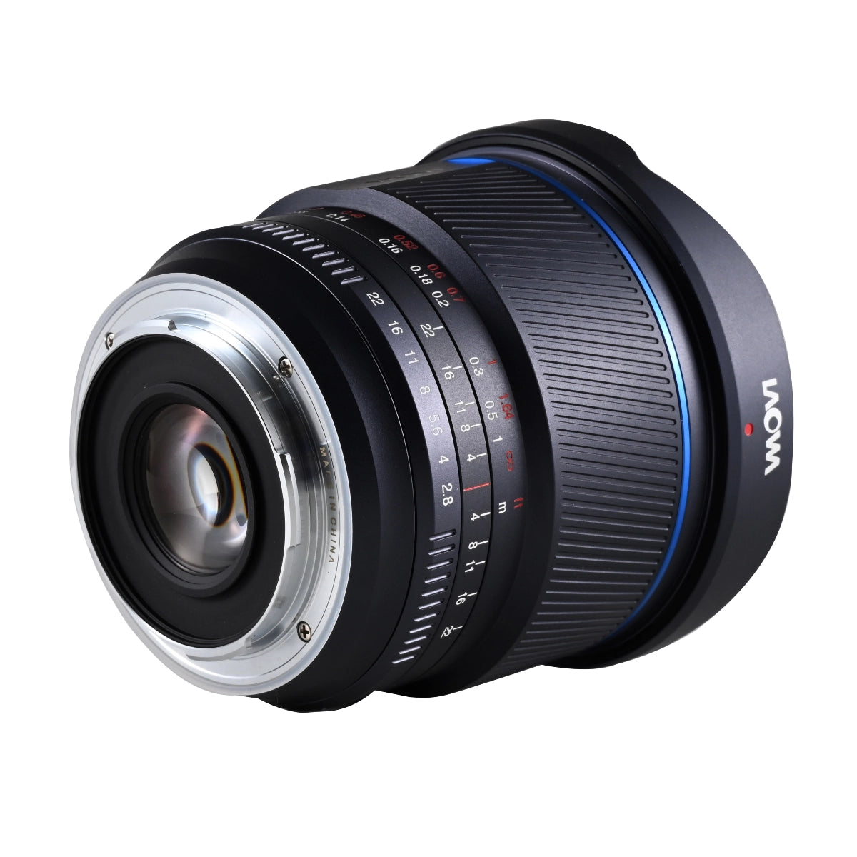 Laowa 10mm f2.8 Zero-D FF lens L Mount back angle