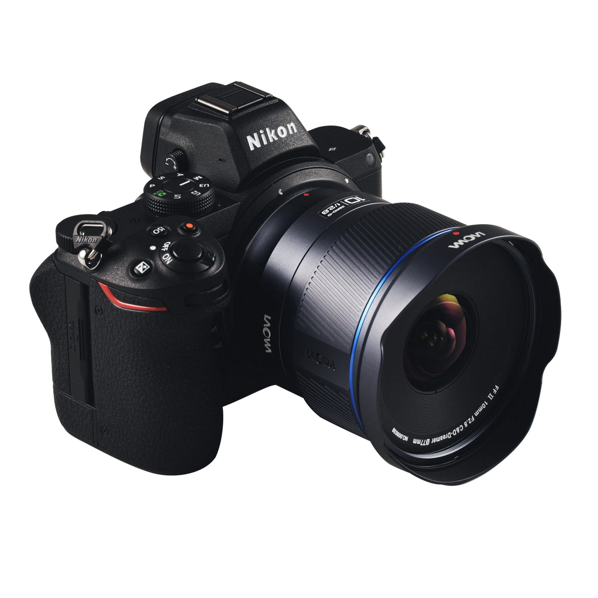 Laowa 10mm f2.8 Zero-D FF Auto Focus lens Nikon Z Mount on camera