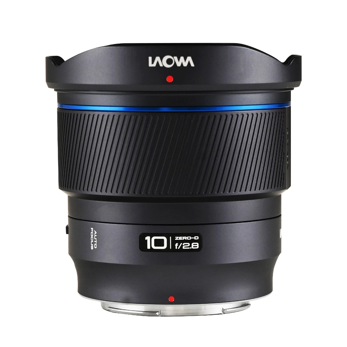 Laowa 10mm f2.8 Zero-D FF Auto Focus lens Nikon Z Mount top angle