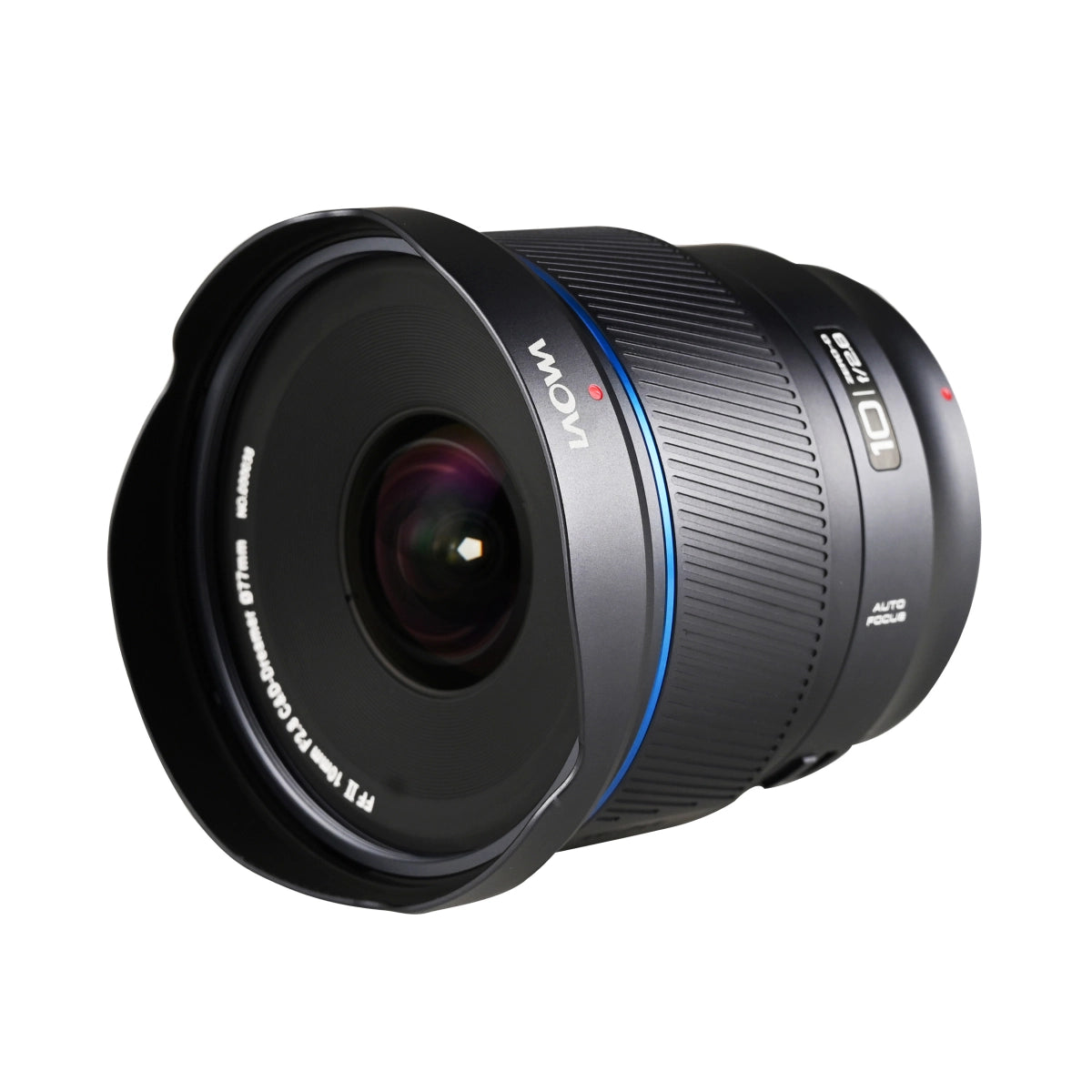Laowa 10mm f2.8 Zero-D FF Auto Focus lens Nikon Z Mount side angle