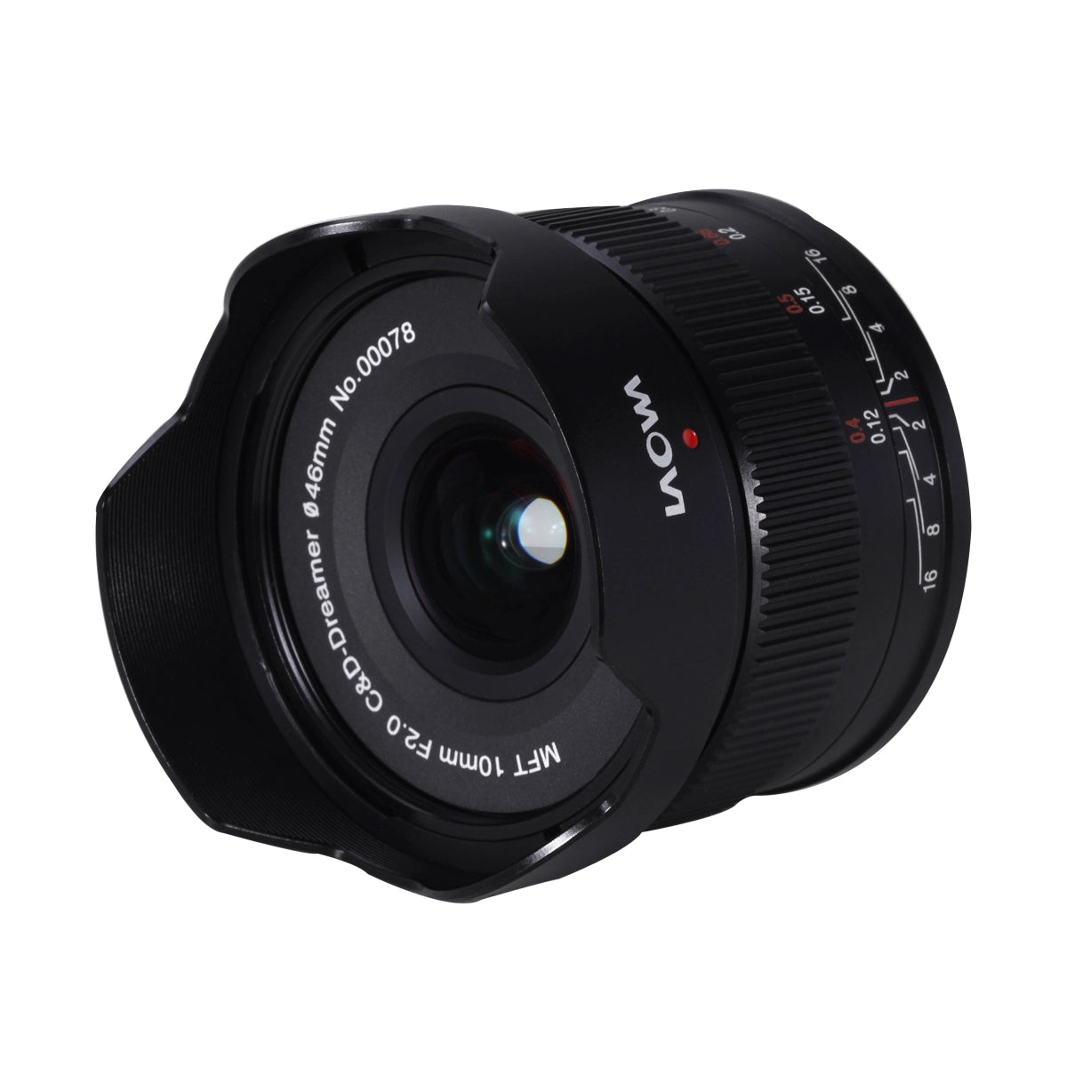 Laowa 10mm f2 Zero-D MFT side front angle