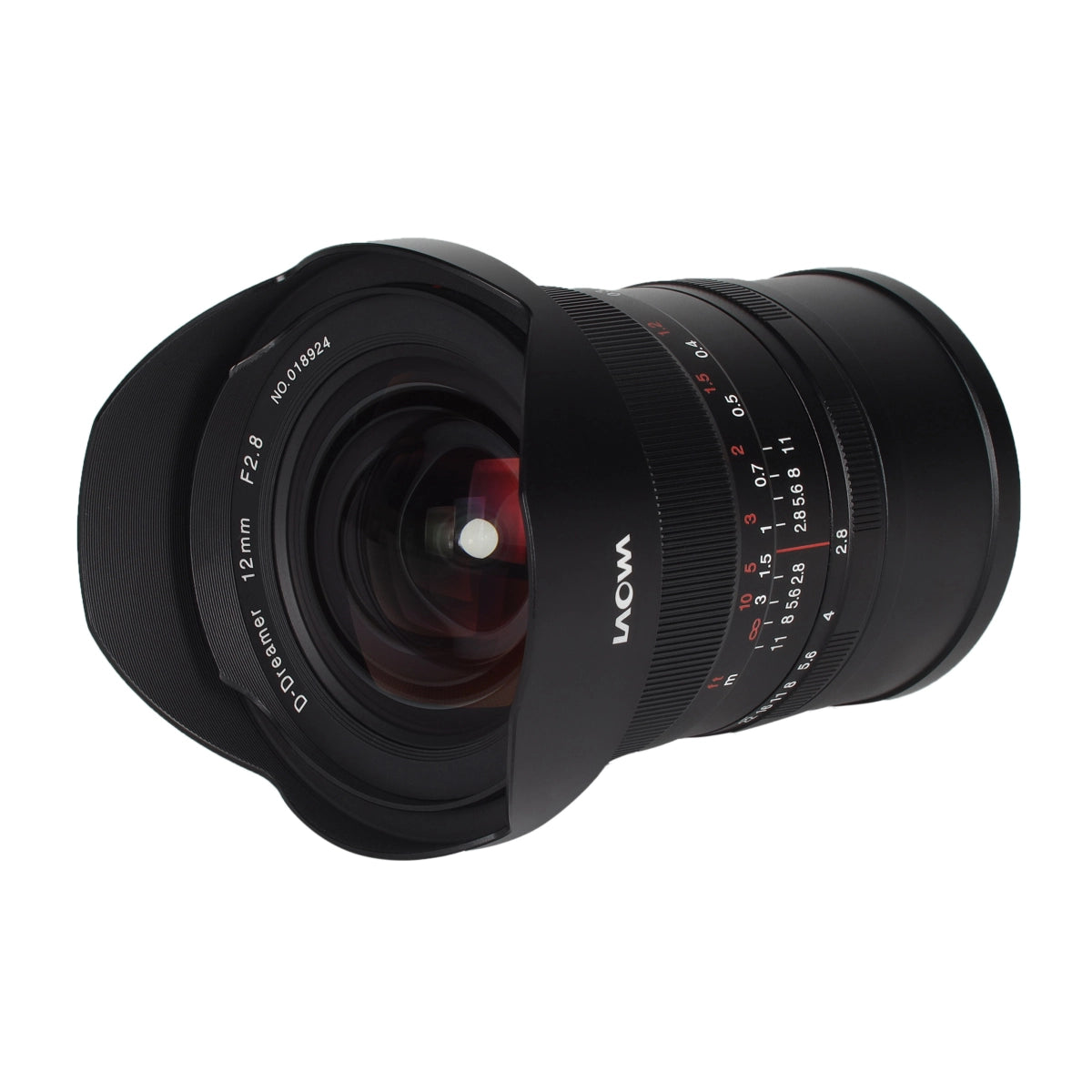 Laowa 12mm f/2.8 Zero-D Lens - Canon RF side angle