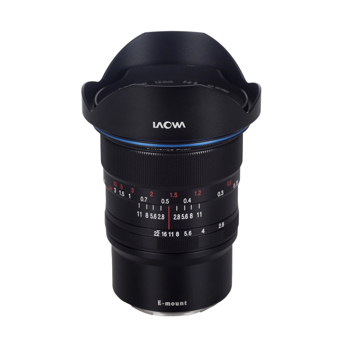 Laowa 12mm f2.8 Zero-D Lens top angle 2