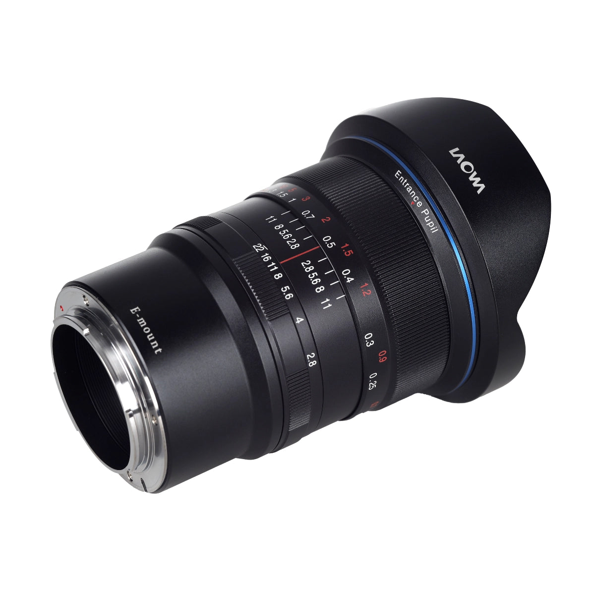 Laowa 12mm f2.8 Zero-D Lens back angle