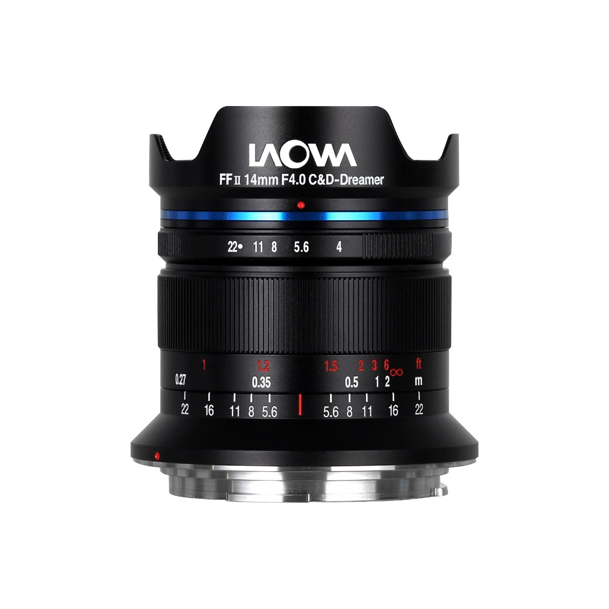 Laowa 14mm F4 FF RL Zero-D Lens Canon RF Mount top angle