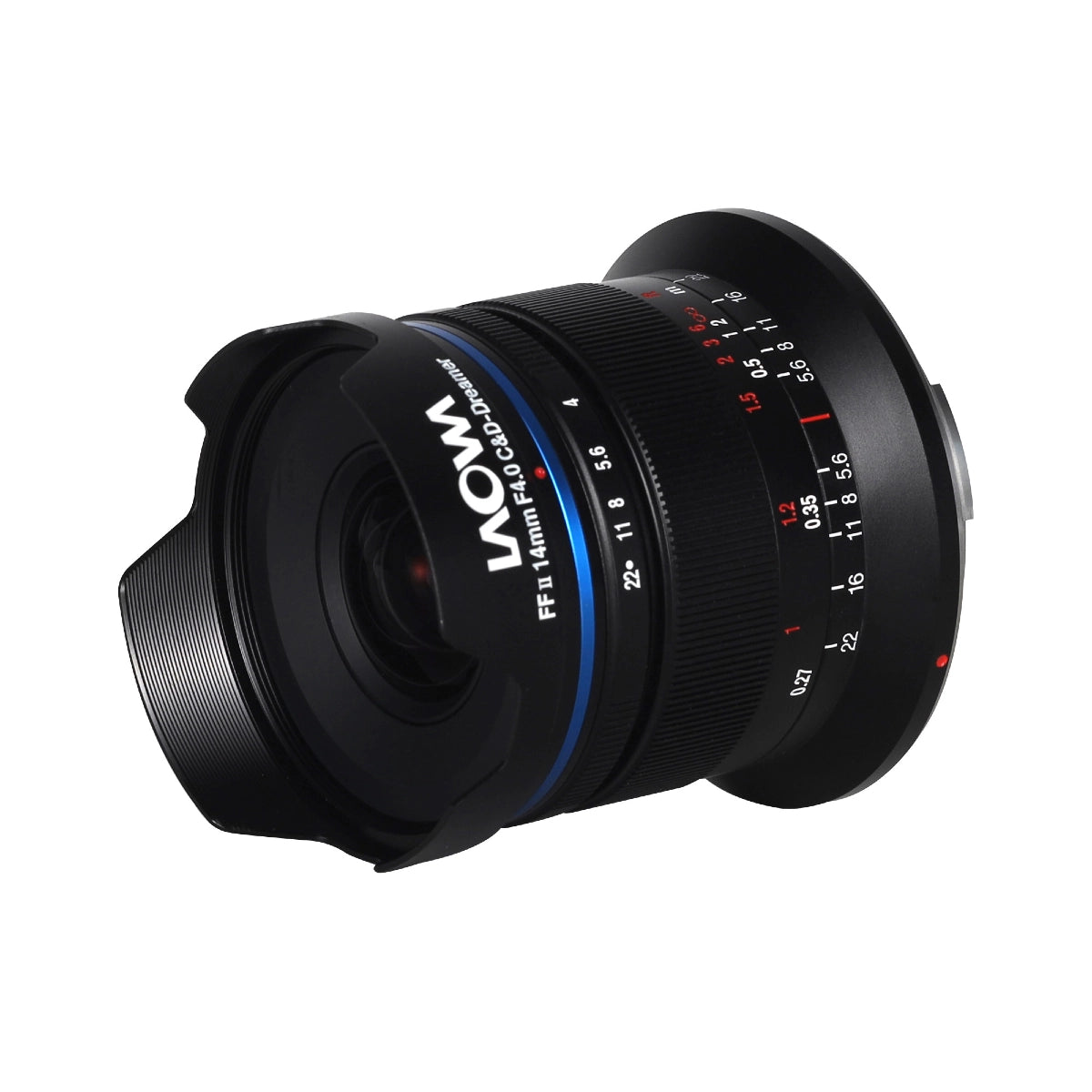 Laowa 14mm F4 FF RL Zero-D Lens Canon RF Mount side ang;e