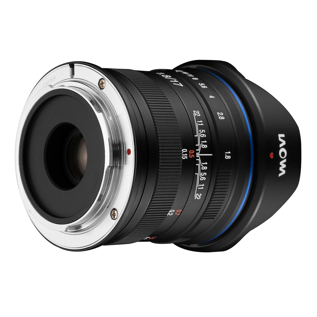 Laowa 17mm f1.8 Lens - Micro Four Thirds MFT back angle
