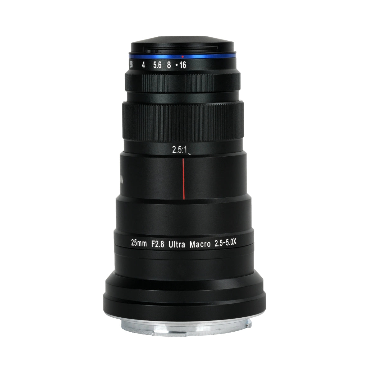 Laowa 25mm f2.8 2.5-5X Ultra Macro Lens top angle