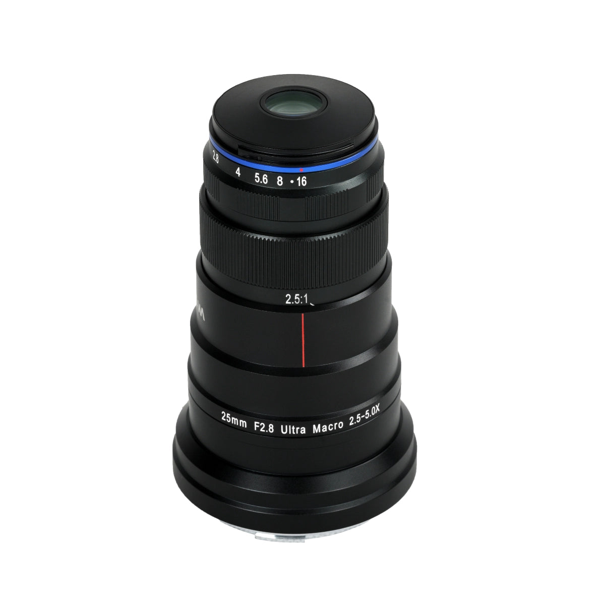 Laowa 25mm f2.8 2.5-5X Ultra Macro Lens top angle 2
