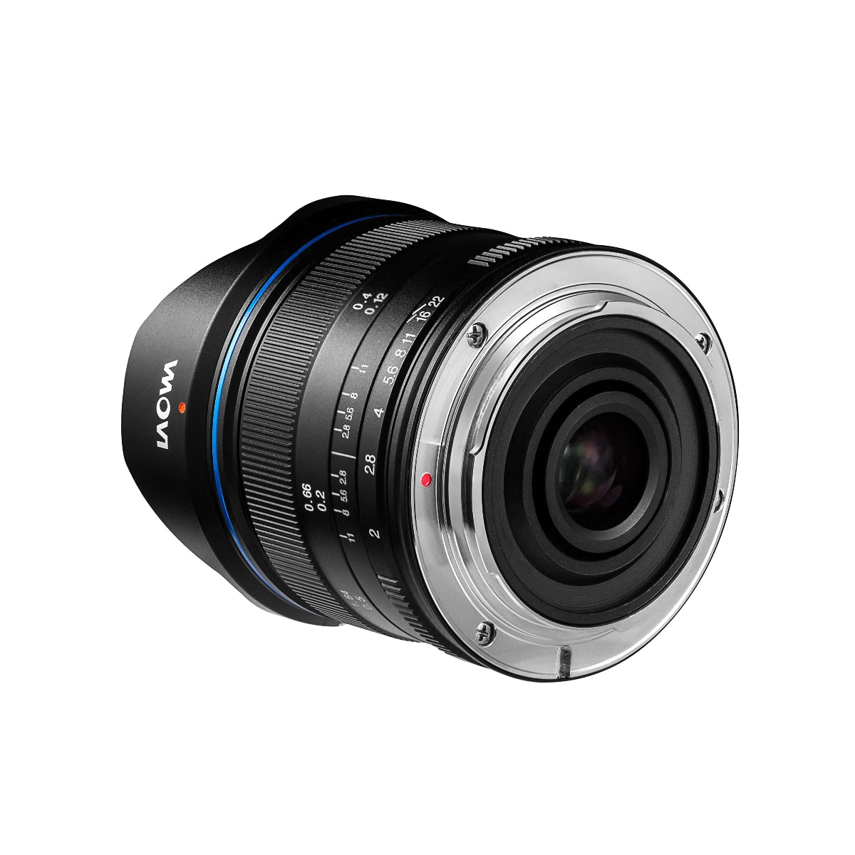 Laowa 7.5mm f2 MFT Lens - Black back angle