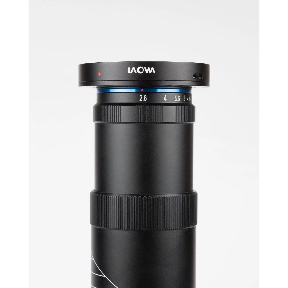 Laowa Front LED Ring Light top angle on lens