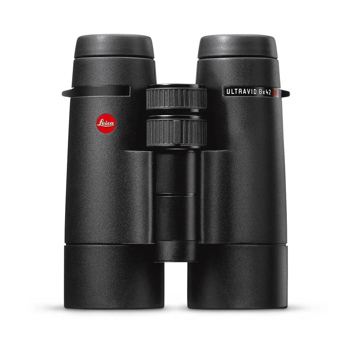 Black binoculars with Leica logo on a white background