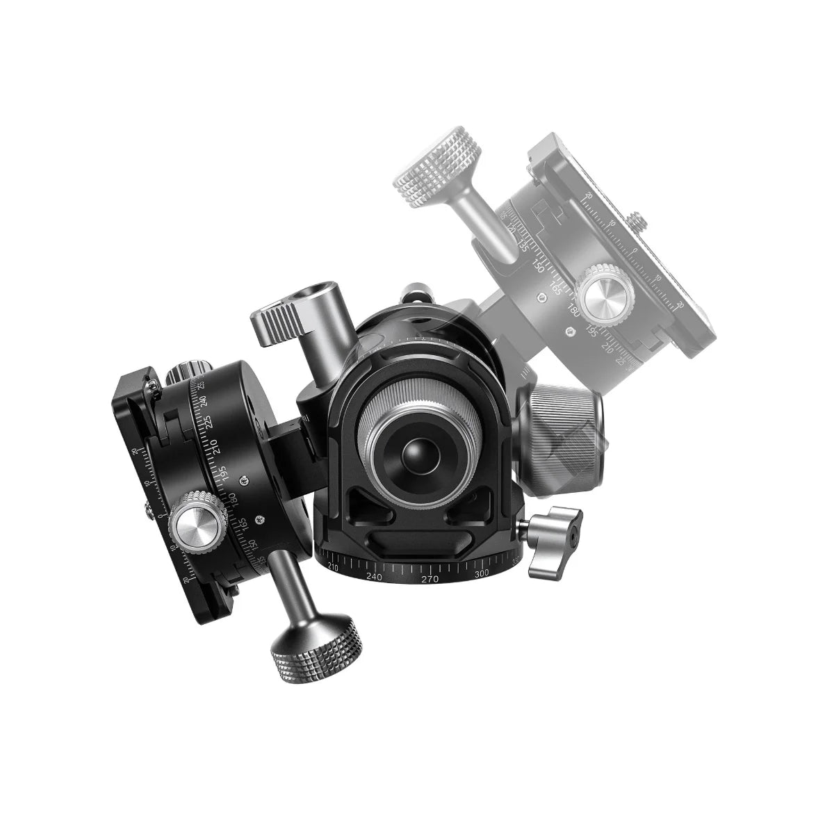Leofoto G4 PROM Four Way Geared Head with Geared Panning Adaptor