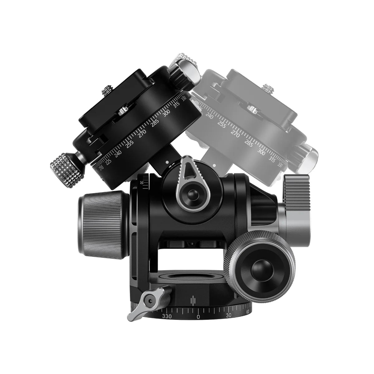 Leofoto G4 PROM Four Way Geared Head with Geared Panning Adaptor