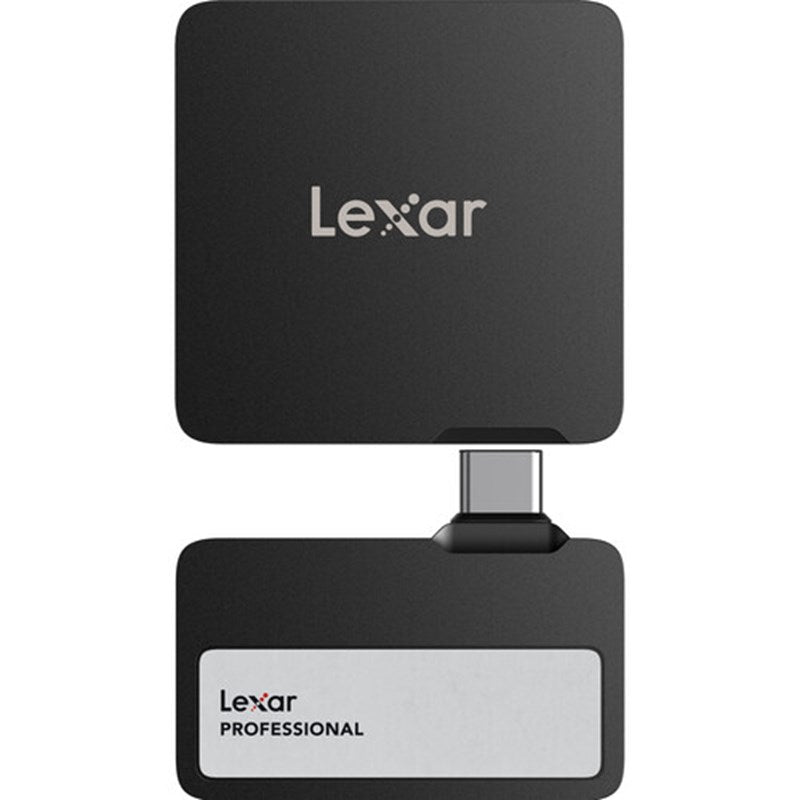 Lexar Go Portable SSD SL400 2TB including Hub Black front