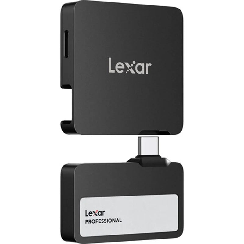 Lexar Go Portable SSD SL400 2TB including Hub Black front