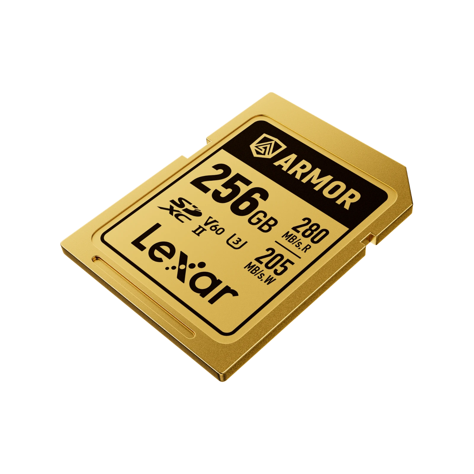Lexar® ARMOR GOLD SDXC™ UHS-II Card - 256gb top angle