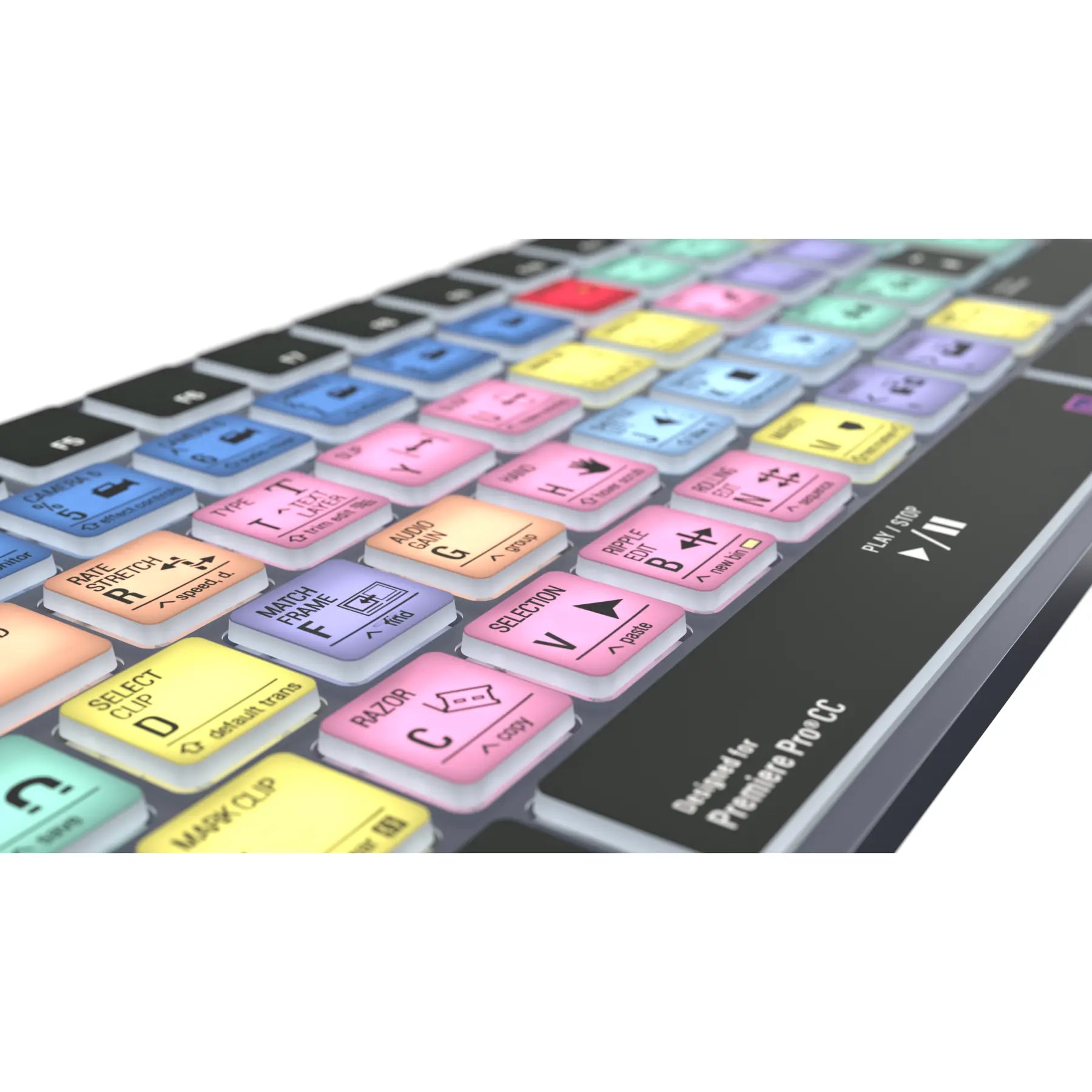 LogicKeyboard - Adobe Premiere Pro CC TITAN Wireless Backlit Keyboard - Windows