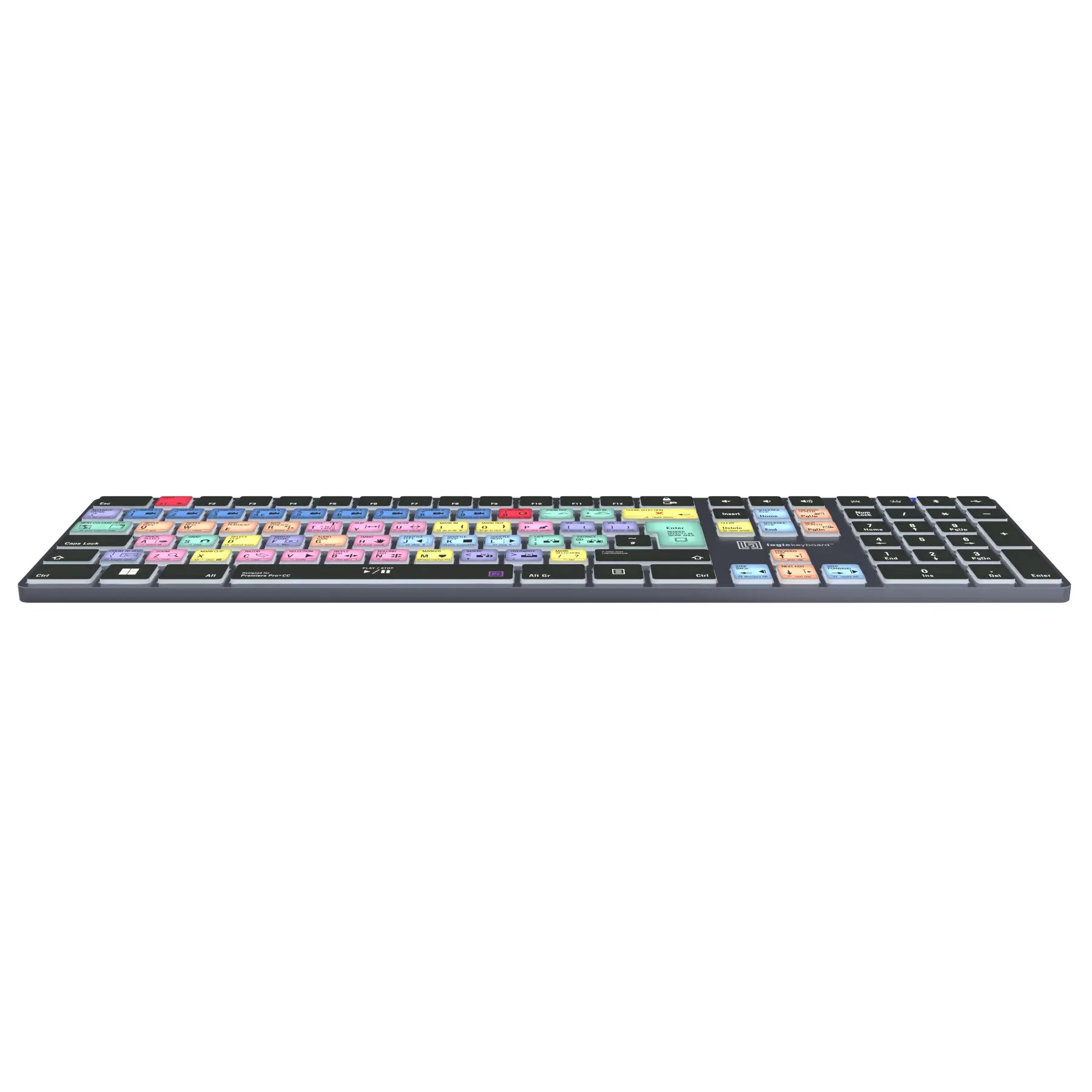 LogicKeyboard - Adobe Premiere Pro CC TITAN Wireless Backlit Keyboard - Windows