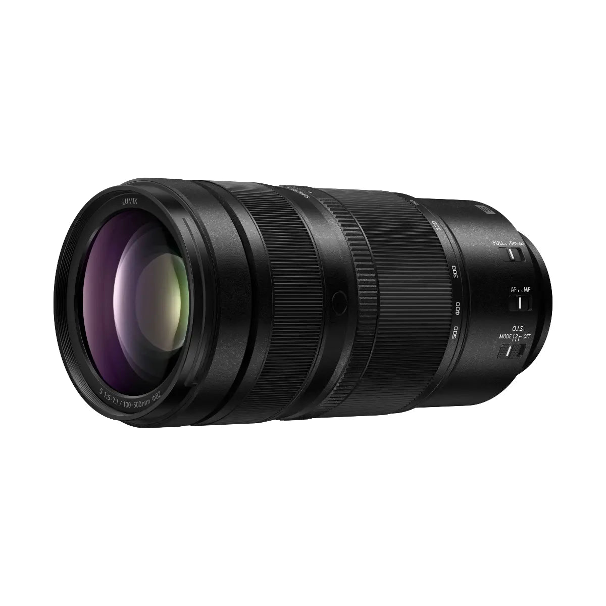 Camera lens on a white background