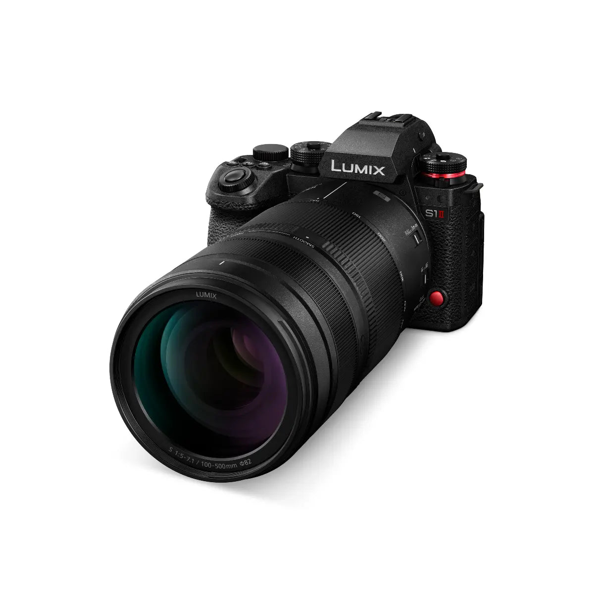 Panasonic Lumix camera on a white background