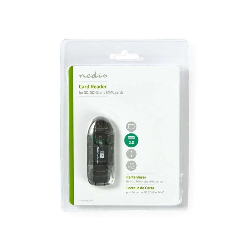 Nedos card reader packaging on a white background