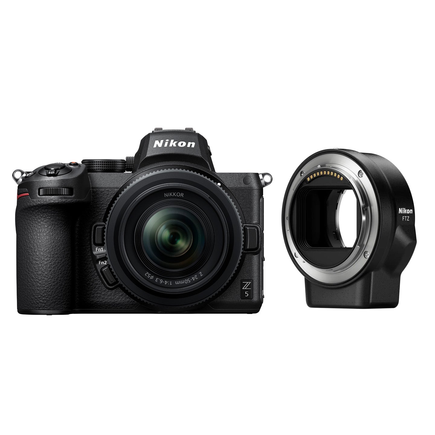 Nikon Z5 Mirrorless Digital Camera with 24-50mm F4-6.3 Lens & FTZ Adap