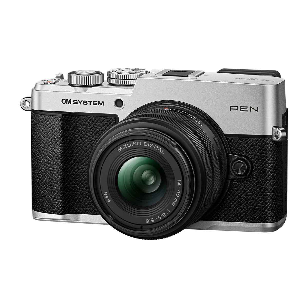 OM-System PEN with M.Zuiko Digital 14-42mm F3.5-5.6 III Lens – Silver