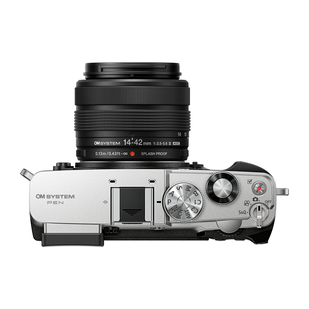 OM-System PEN with M.Zuiko Digital 14-42mm F3.5-5.6 III Lens – Silver