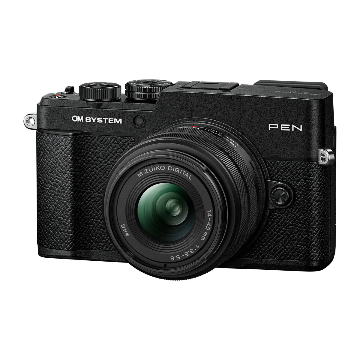 OM-System PEN with M.Zuiko Digital 14-42mm F3.5-5.6 III Lens – Black