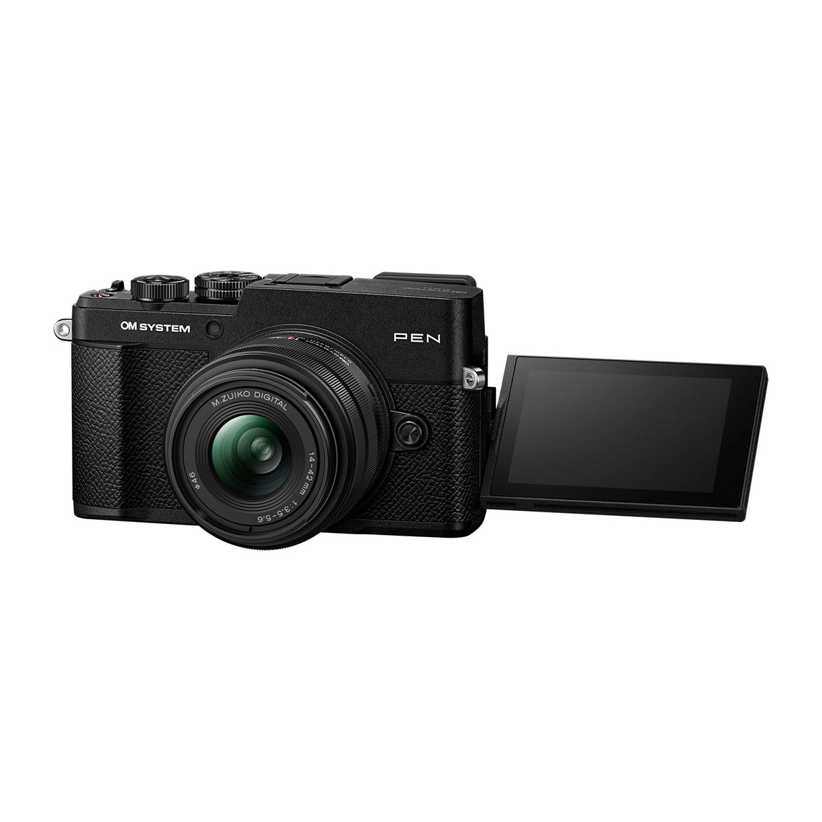 OM-System PEN with M.Zuiko Digital 14-42mm F3.5-5.6 III Lens – Black
