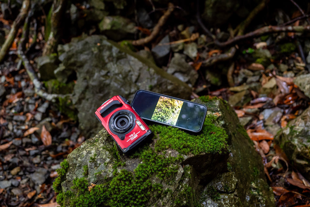 OM System TG-7 Tough Digital Camera - Red with Olympus PT-059 Underwater Housing