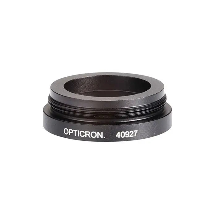 Black lens mount with 'Opticron' branding on a white background