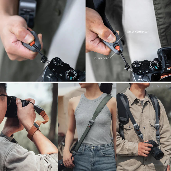 PGYTECH Camera Shoulder Strap - Rock Grey