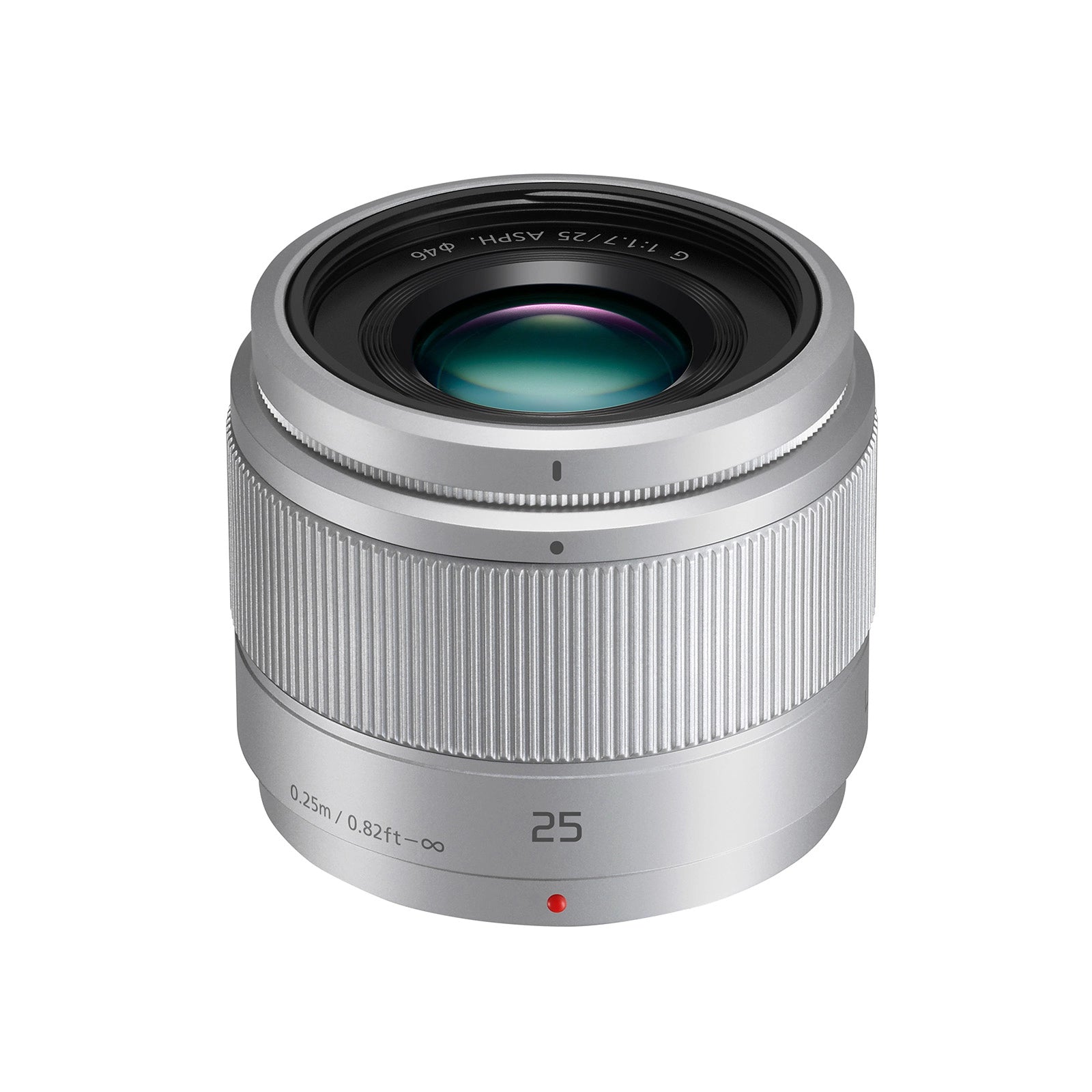 Panasonic LUMIX G 25mm f1.7 Asph Lens Silver