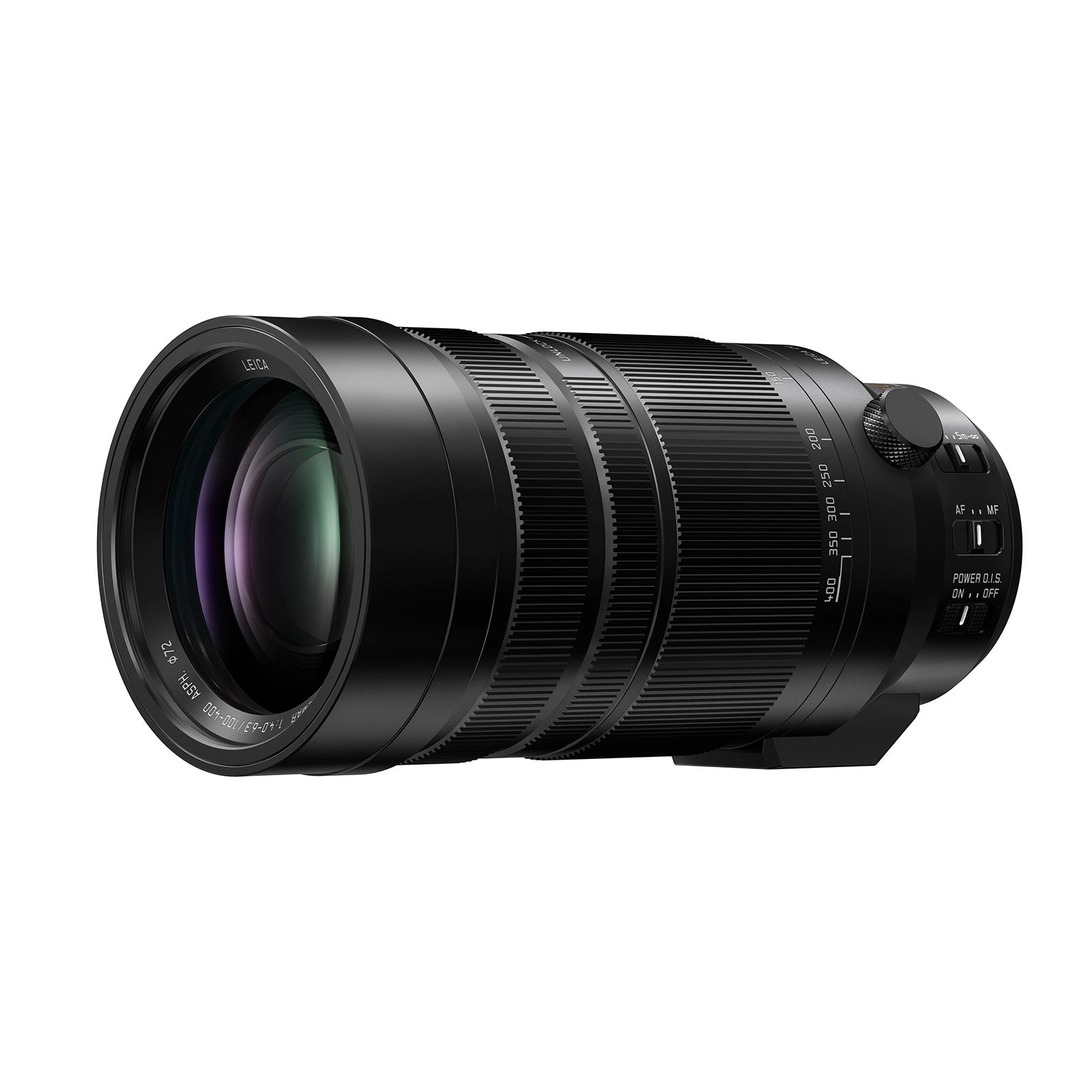 Panasonic Leica Elmar 100-400mm f/4-6.3 ASPH Lens side angle