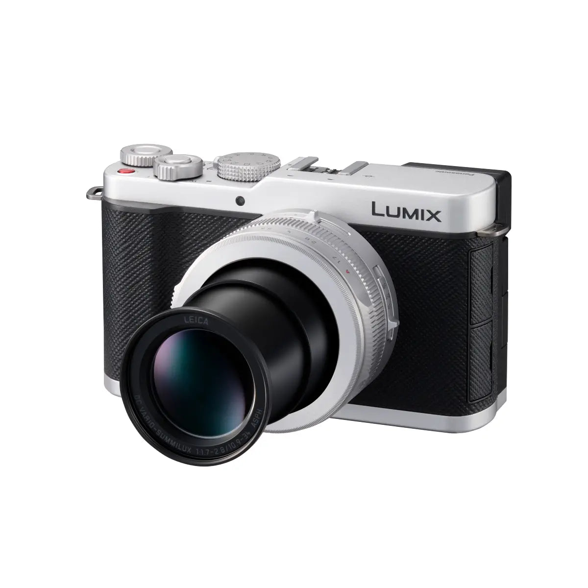 Panasonic Lumix camera on a white background