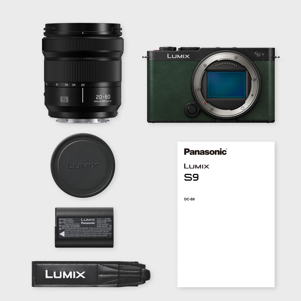 Panasonic Lumix S9 Camera with 20-60mm Lens Kit - Green