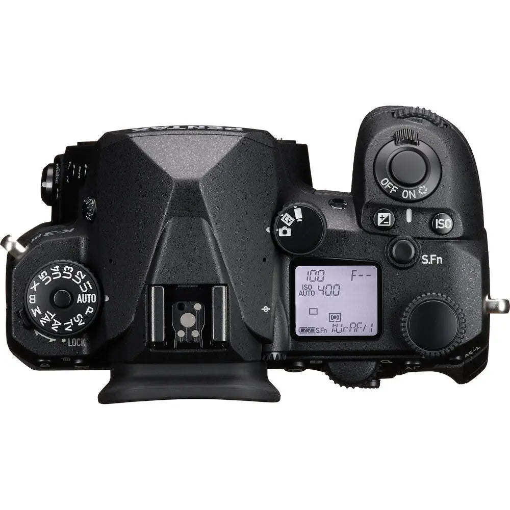 Pentax K-3 Mark III Body Kit - Black (No AC Adapter) top